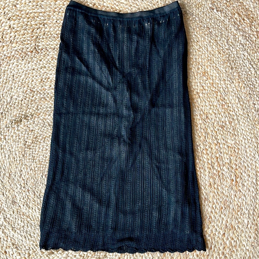 Martin Margiela Replica Lace Knitted Skirt 30s